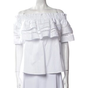 White Off-Shoulder Mi Golondrina top